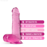 B Yours Plus By Blush® | Rock N’ Roll Realistic 7.25-Inch Long Dildo With Balls & Suction Cup Base-French Quarter Lingerie
